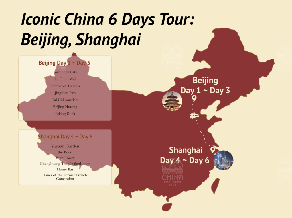 Iconic China 6 Days Tour: Beijing, Shanghai