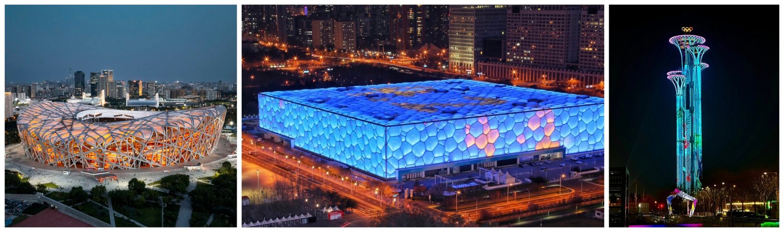 Bird's Nest, National Aquatics Center, Olympic Tower