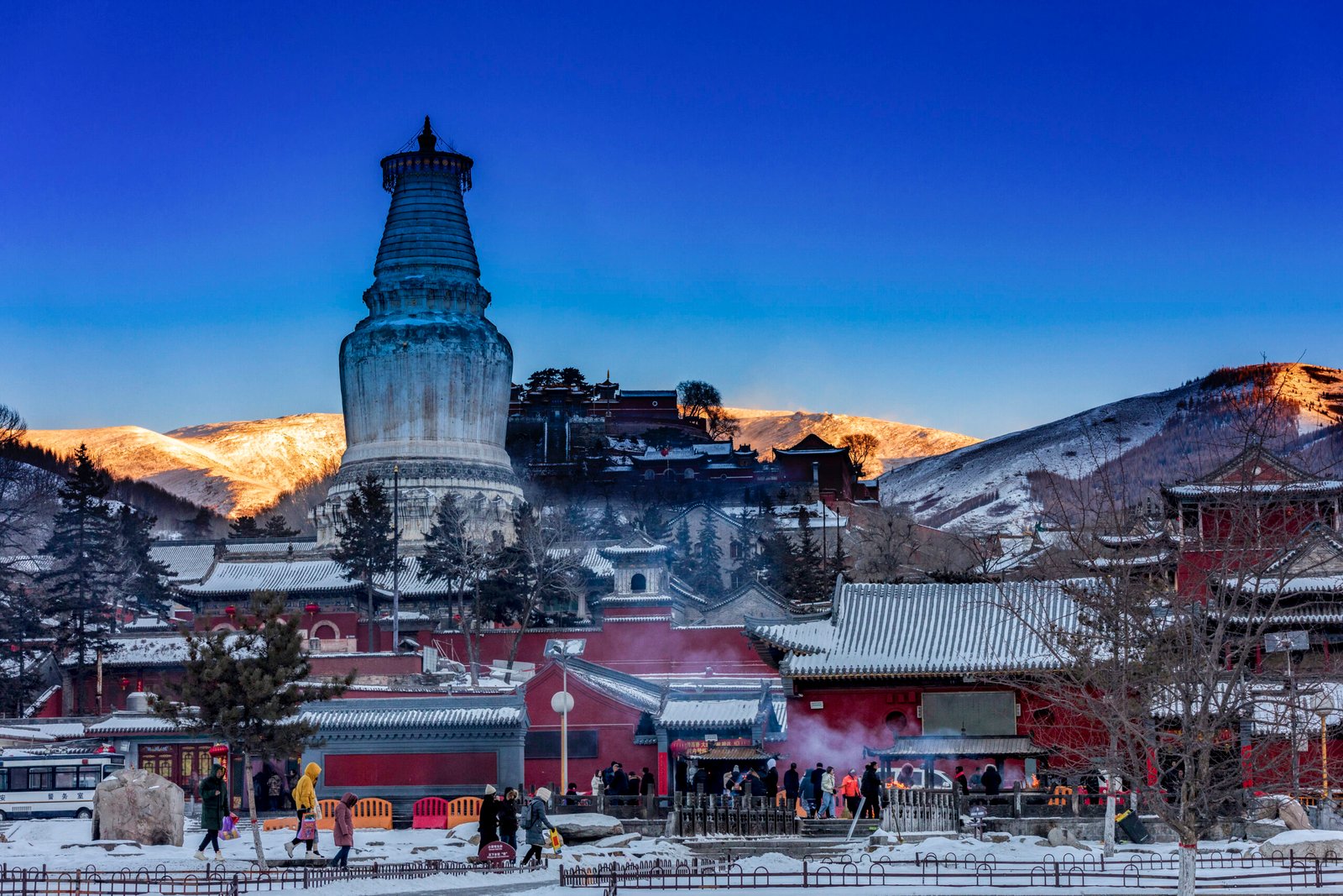 Mount Wutai in Winter