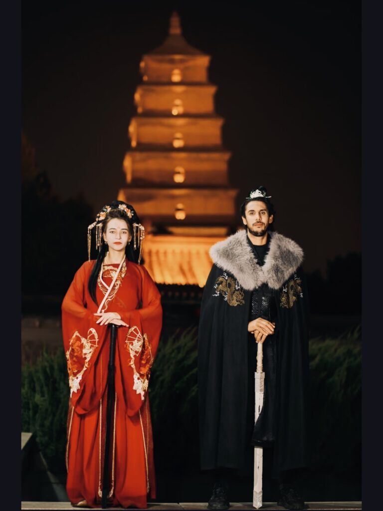 Xi’an Hanfu Photoshoot-Big Wild Goose Pagoda