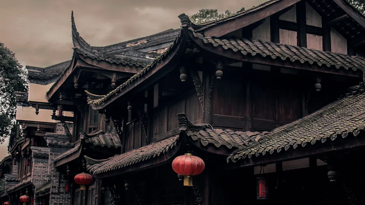 Song Dynasty Hanfu in Modern Hanfu Photoshoots