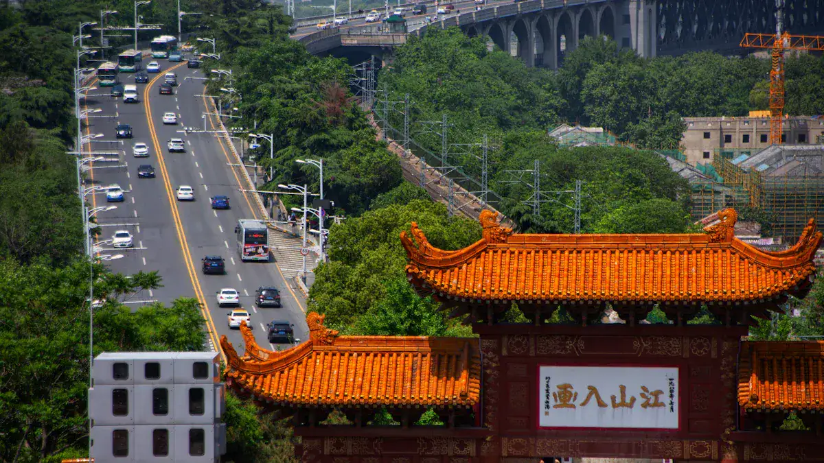 Wuhan Yellow Crane Tower Location