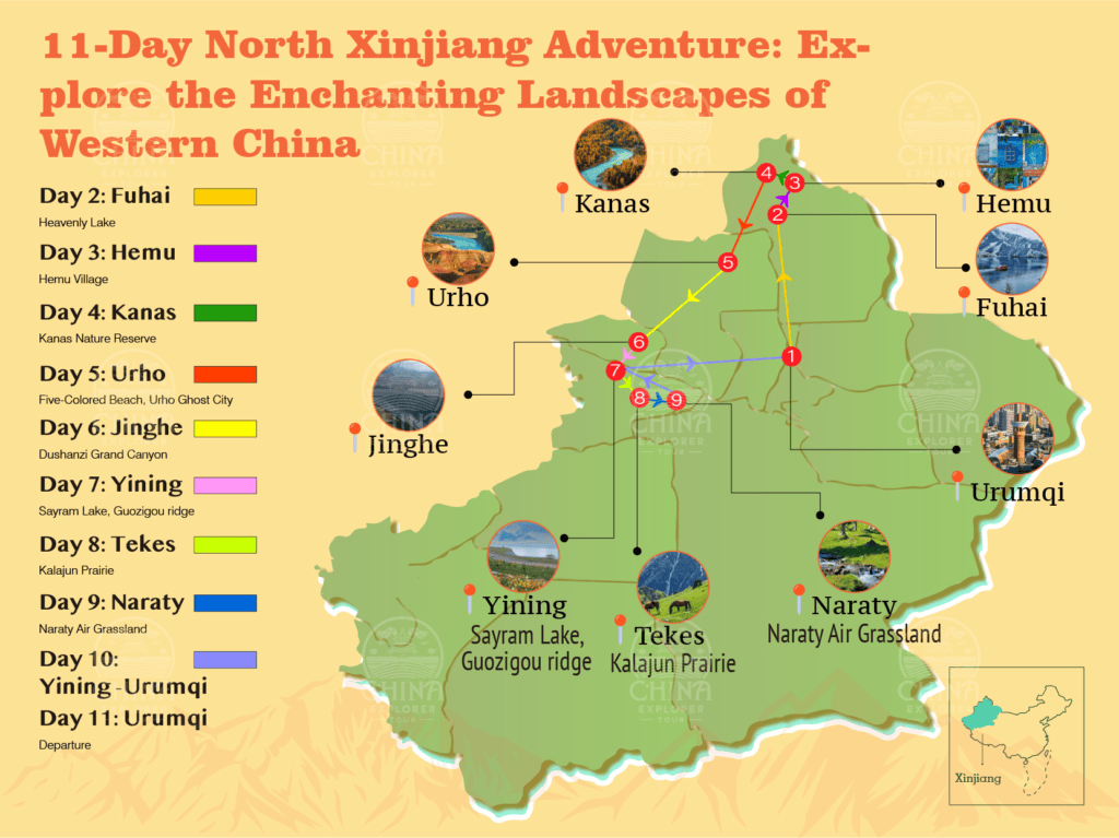 11-Day North Xinjiang Adventure: Explore the Enchanting Landscapes of Western China