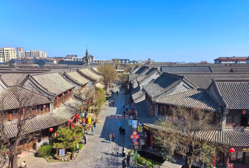 qingzhou ancient city scenic area, weifang, shandong, chinatrip