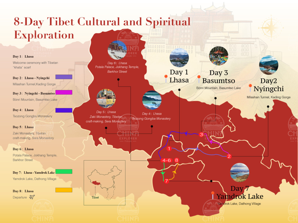 8-Day Tibet Tour: Discover Lhasa and Nyingchi’s Stunning Beauty and Rich Culture