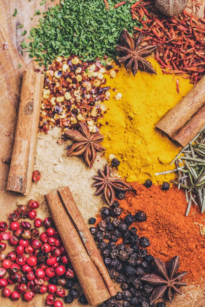 Rich ingredients of Chinese food