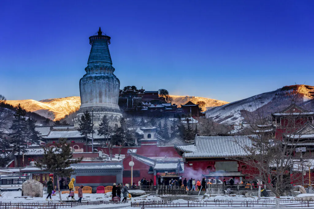 Mount Wutai in Winter