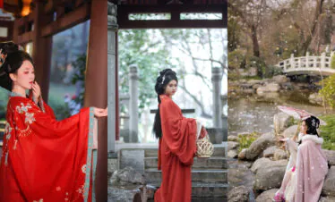 hanfu photoshoot, xi'an, female, solo, china tour