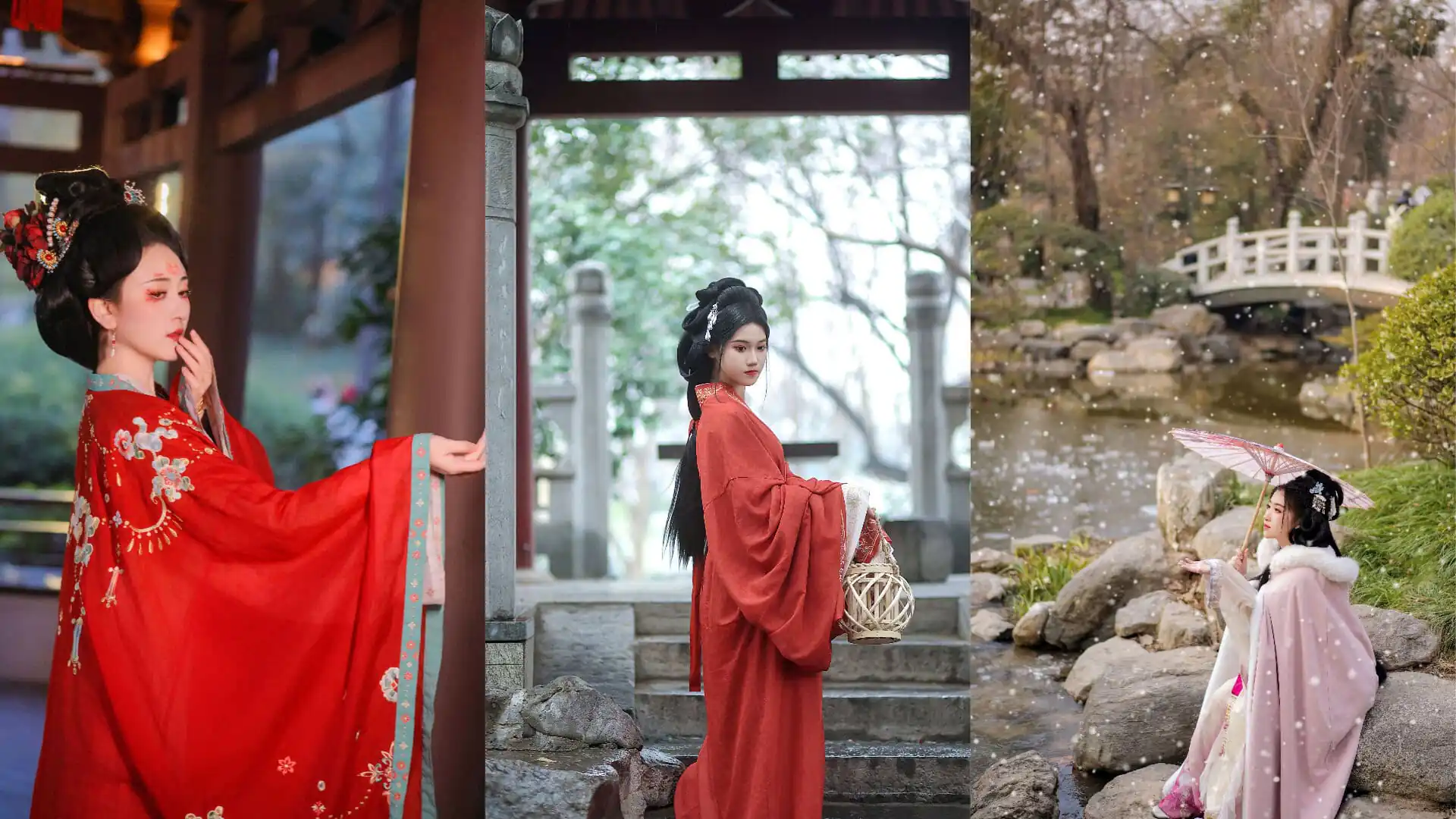 hanfu photoshoot, xi'an, female, solo, china tour