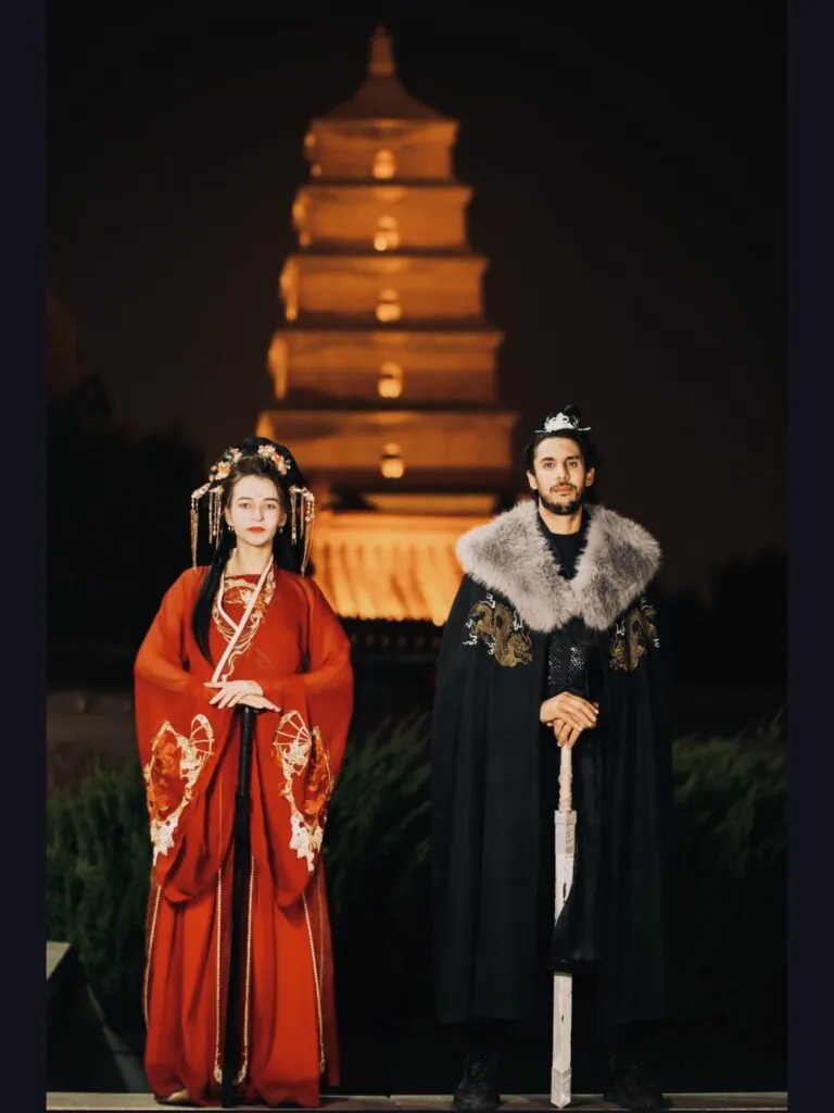 Xi’an Hanfu Photoshoot-Big Wild Goose Pagoda